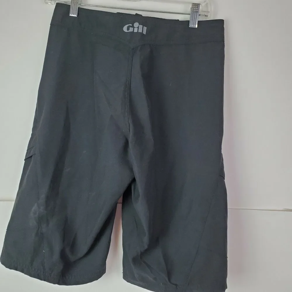 NWT Gil Men's Black UPF 50+ Boardshorts Quick Dry Swimwear‎ Size 28